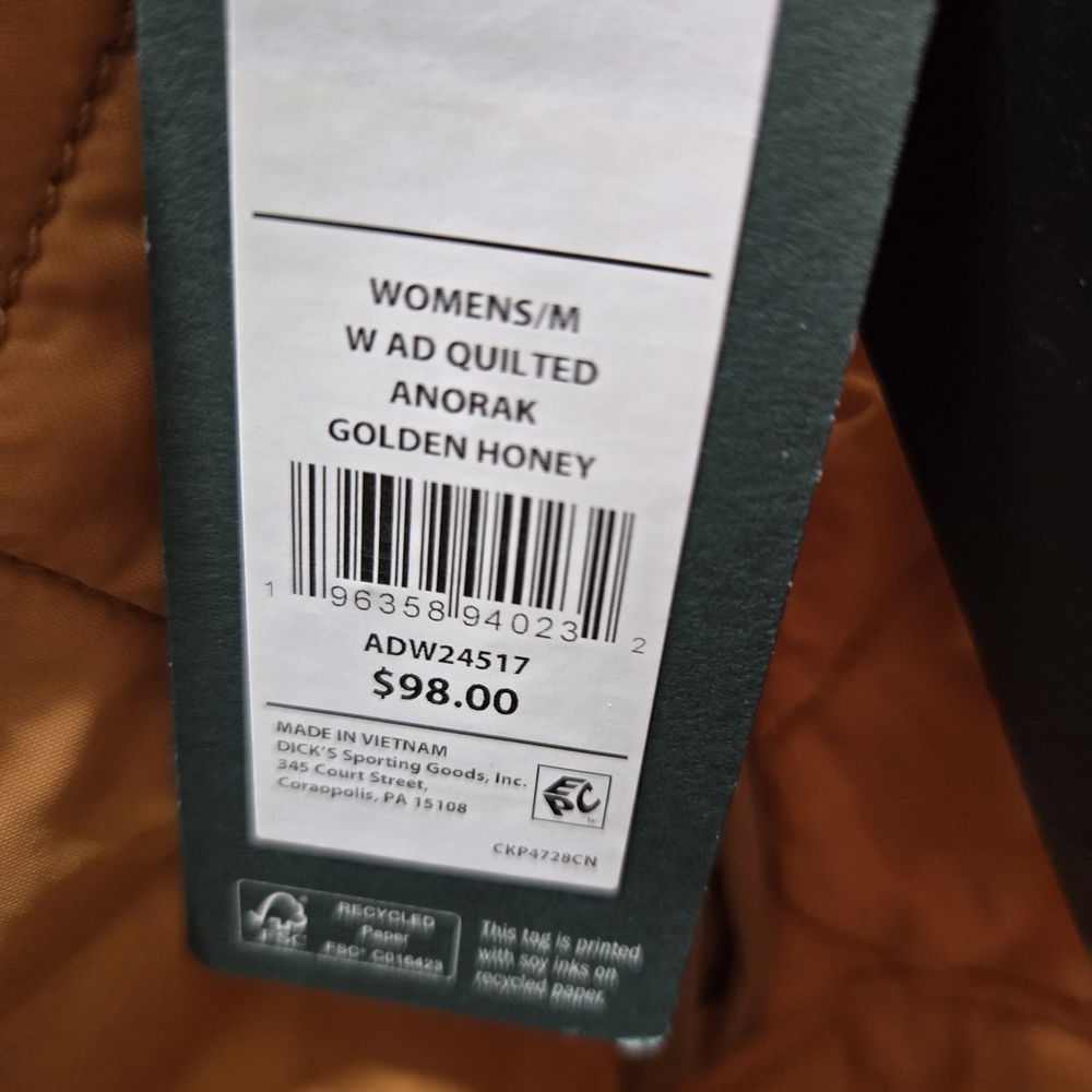 Alpine Design Orange Quilted Puffer Jacket - Picture 3 of 3
